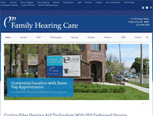 Tablet Screenshot of familyhearingtc.com